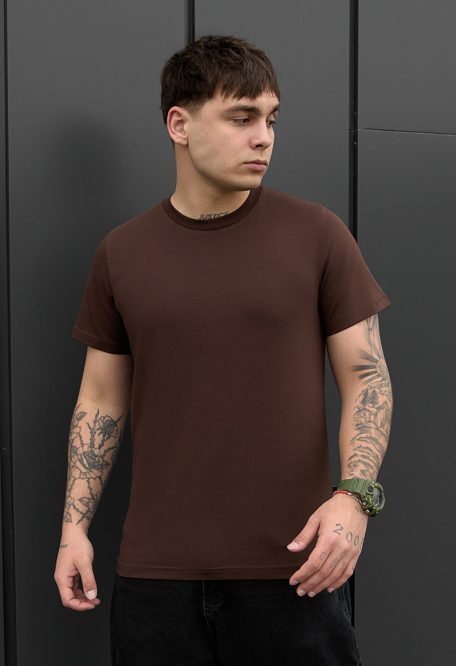 Koszulka Staff dark brown basic