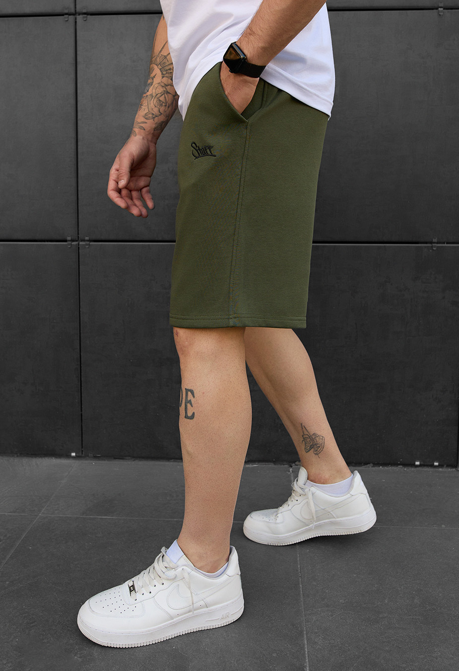 Spodenki Staff dje khaki logo
