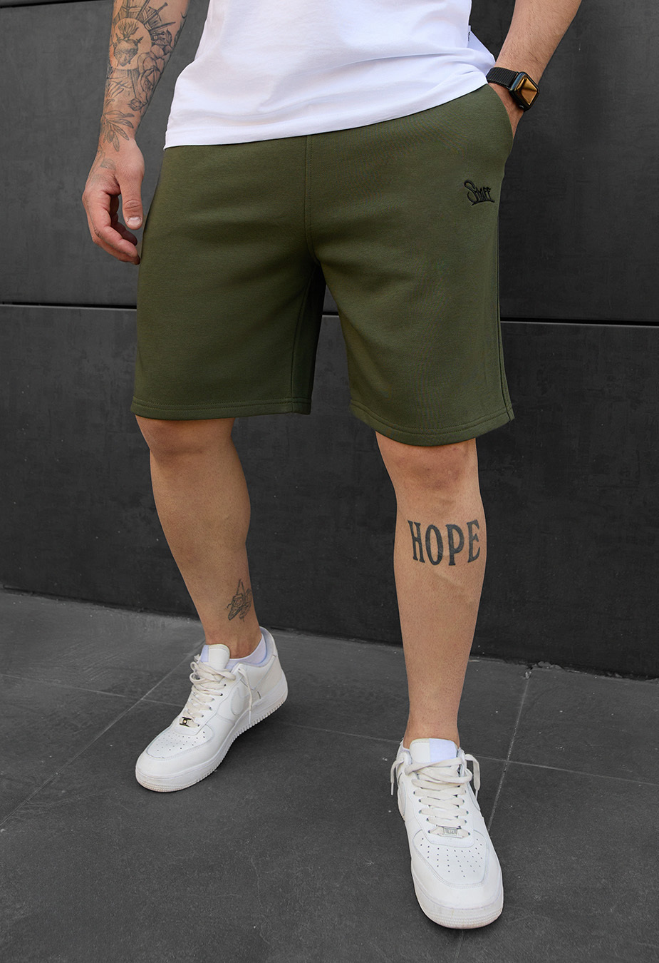 Spodenki Staff dje khaki logo