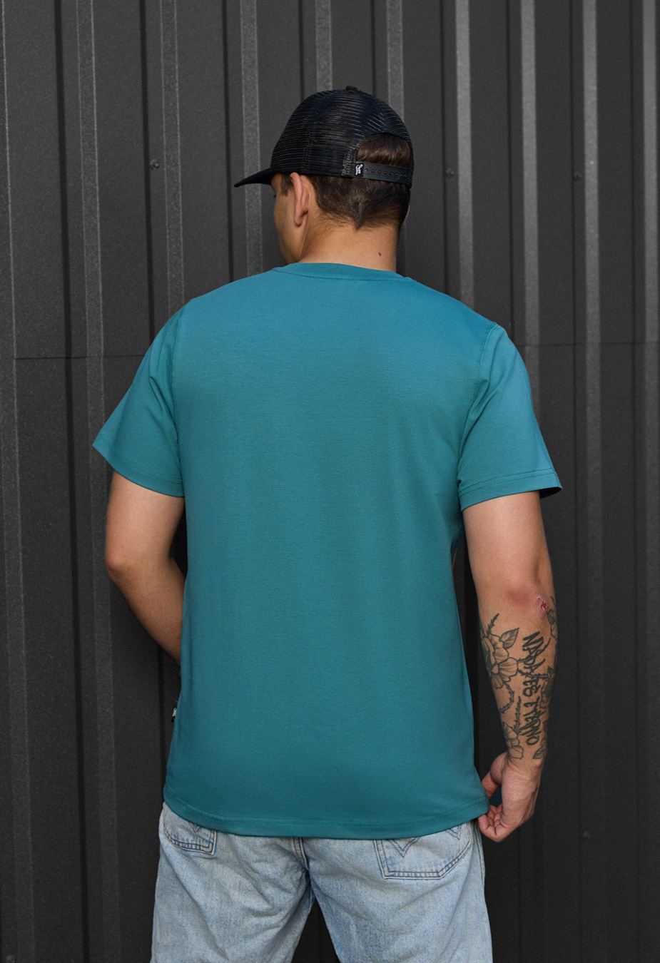 Koszulka Staff turquoise basic