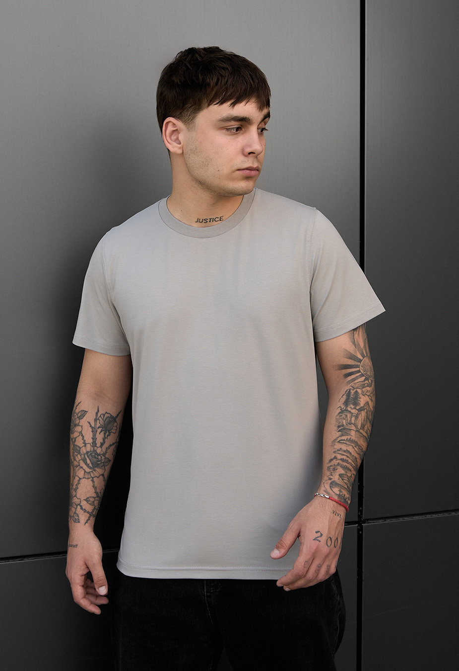 Koszulka Staff light gray basic