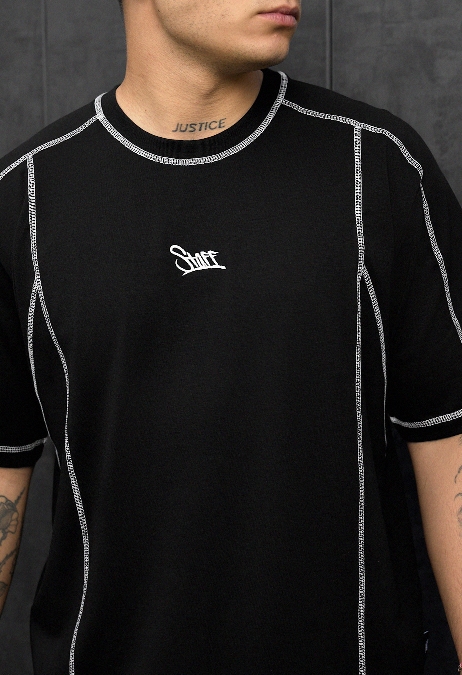 Koszulka Staff black logo oversize