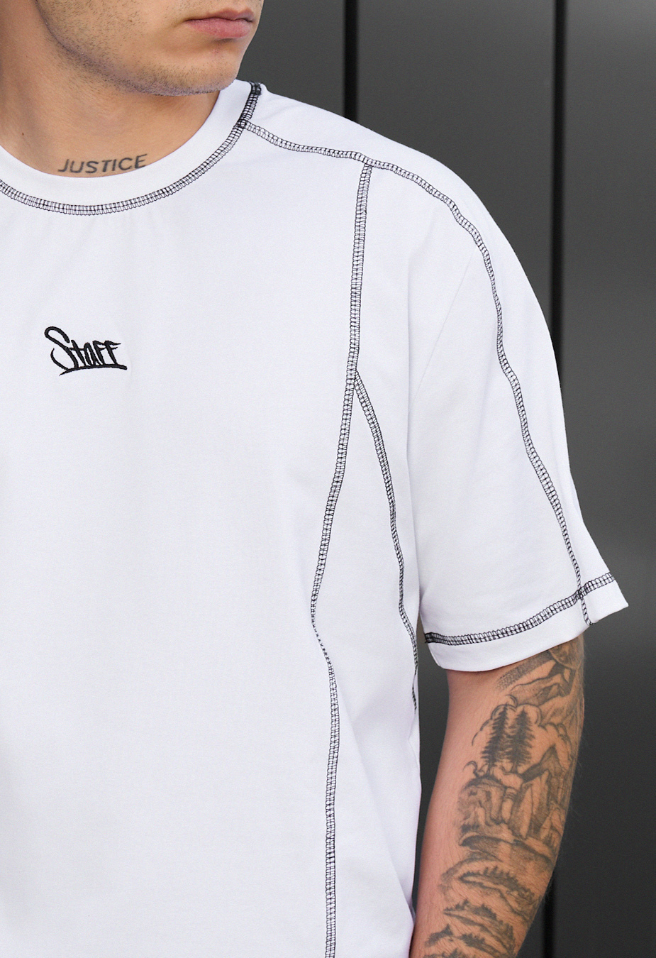 Koszulka Staff white logo oversize