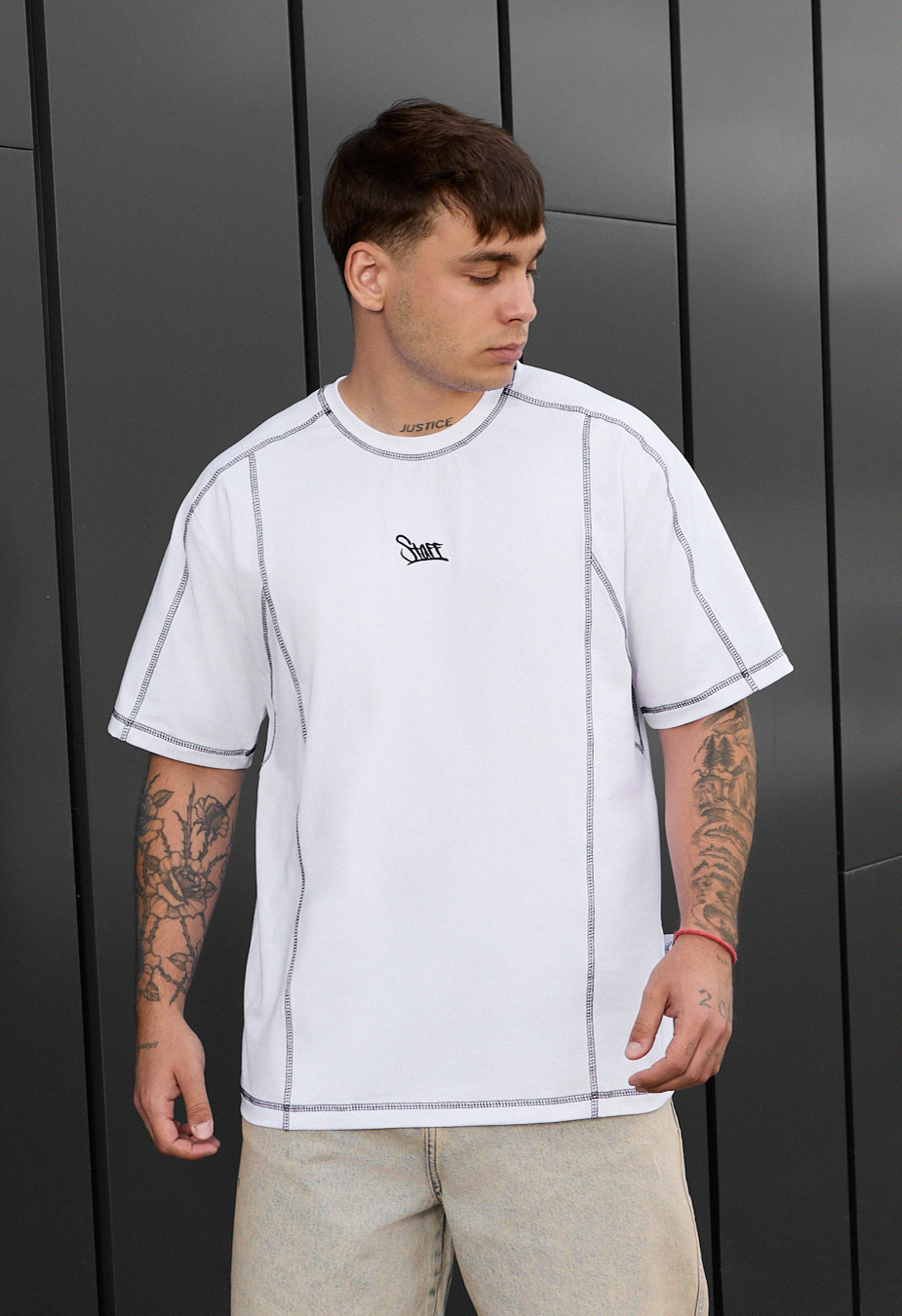 Koszulka Staff white logo oversize