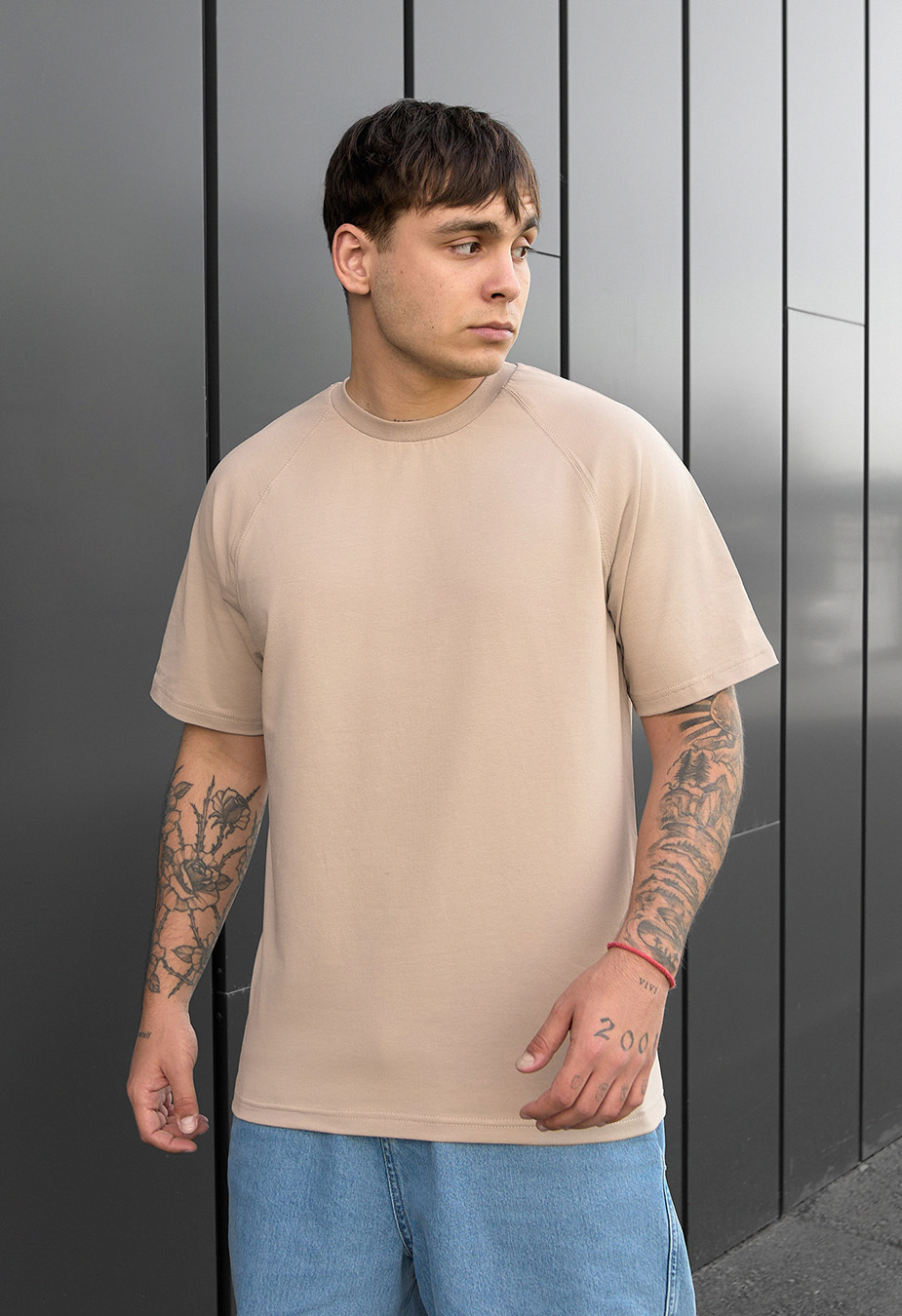Koszulka Staff reglan beige