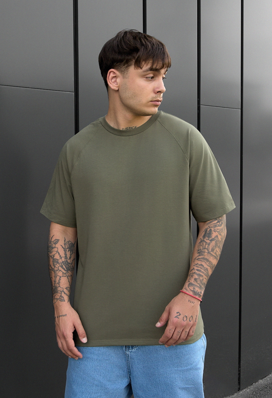 Koszulka Staff reglan khaki