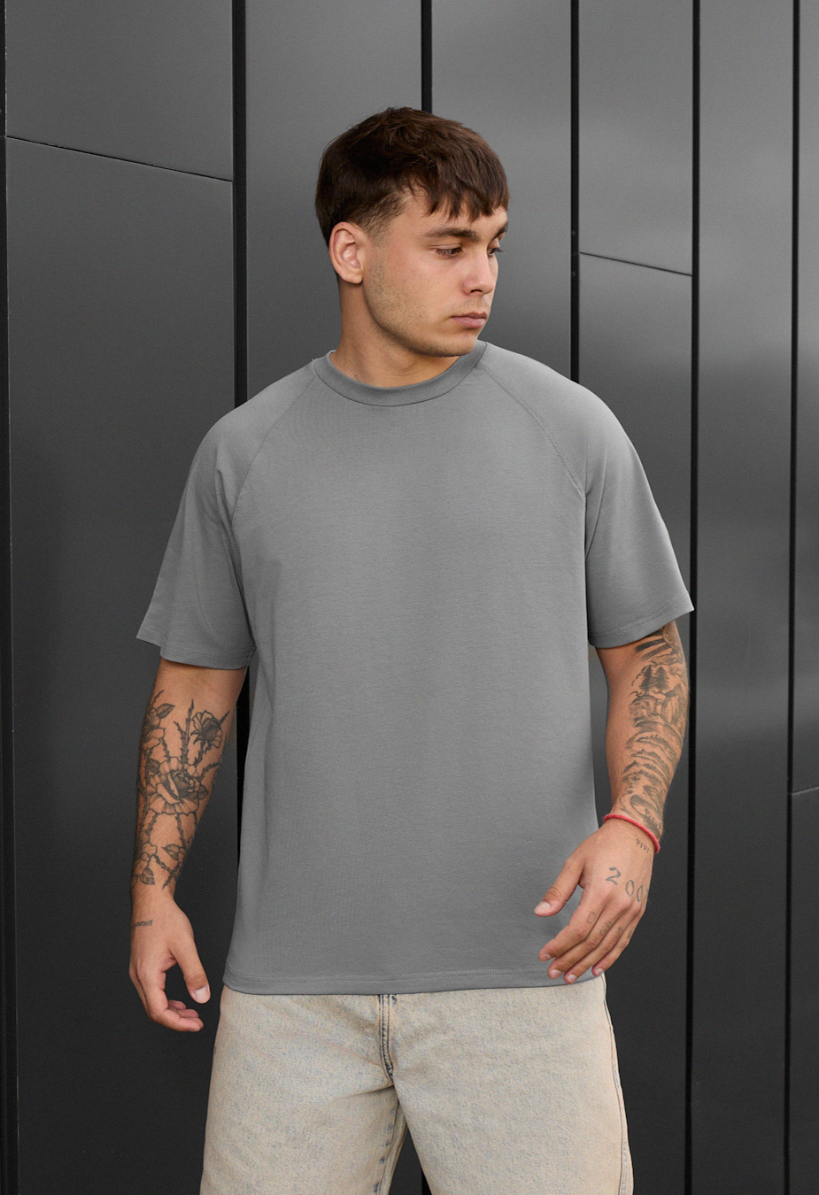 Koszulka Staff reglan gray