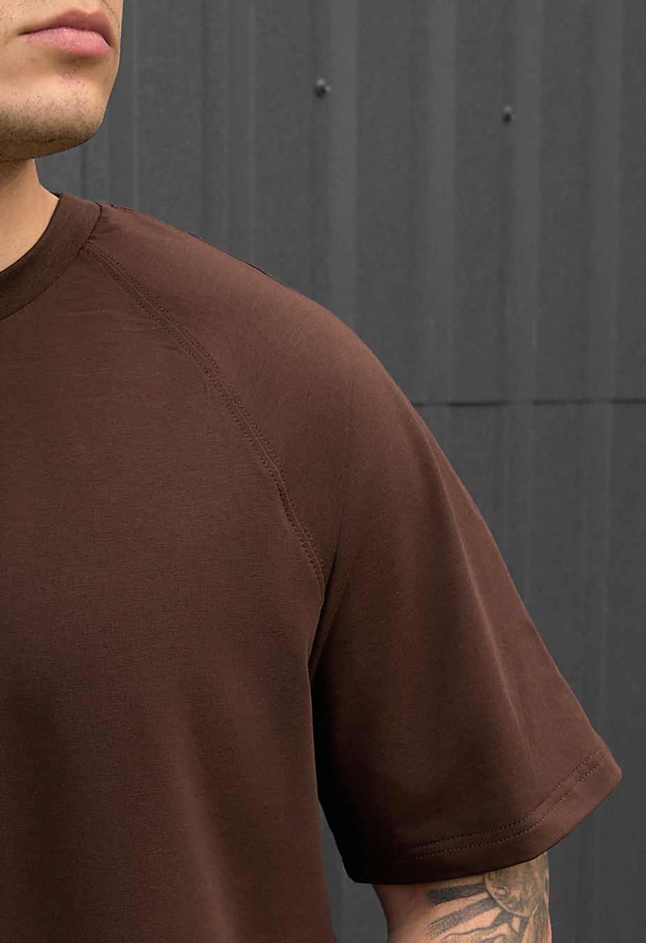Koszulka Staff reglan brown