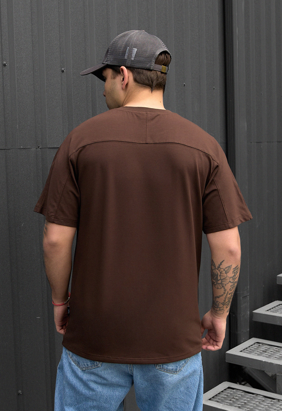 Koszulka Staff reglan brown