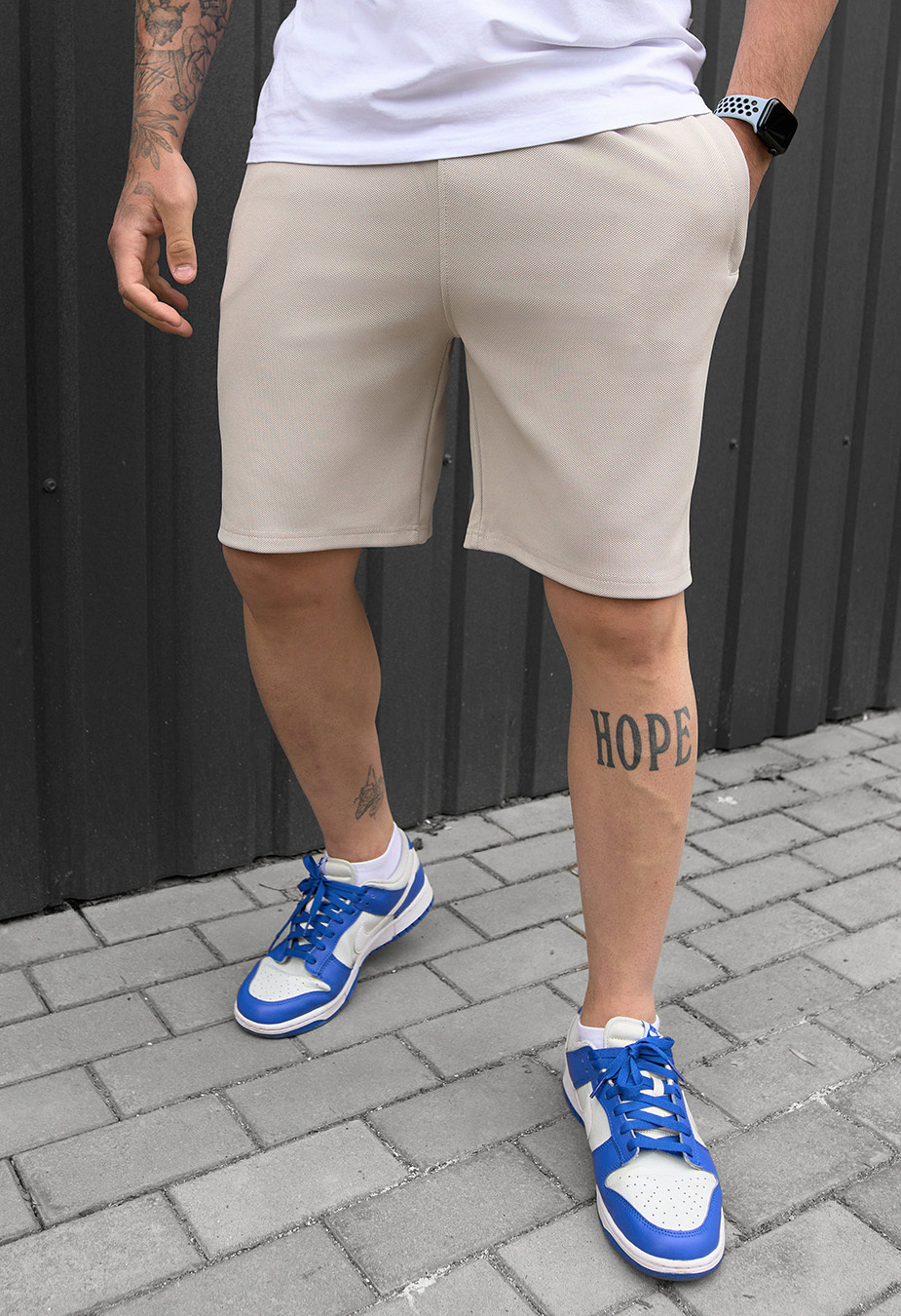 Spodenki Staff jam light gray