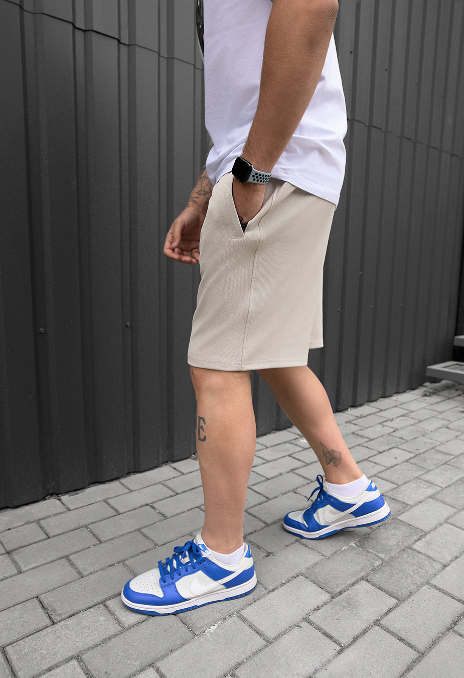 Spodenki Staff jam light gray