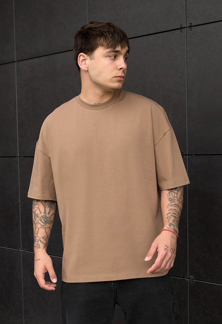 Koszulka Staff brown oversize