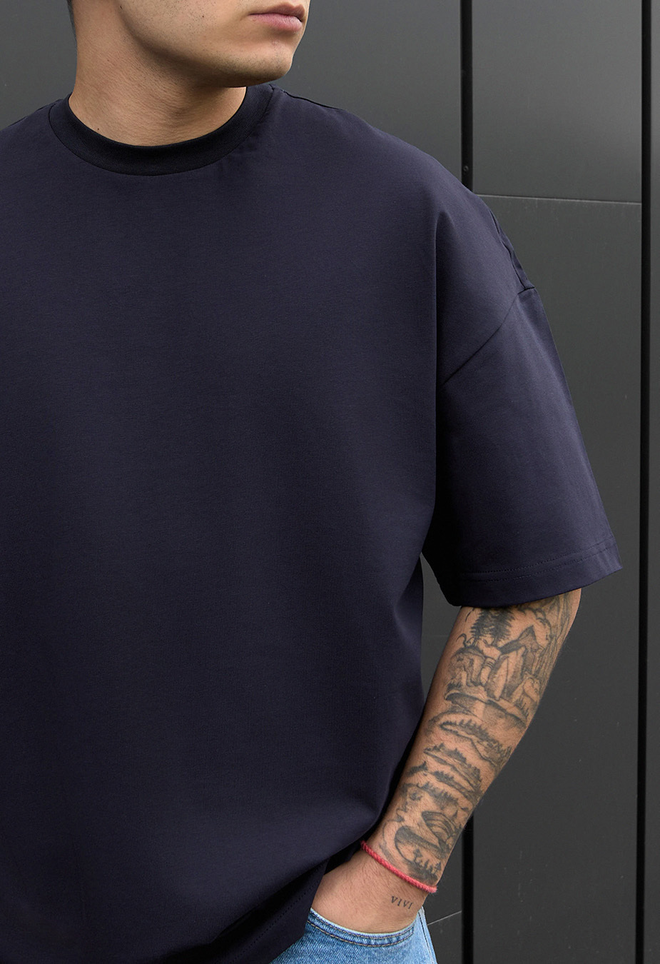 Koszulka Staff navy oversize