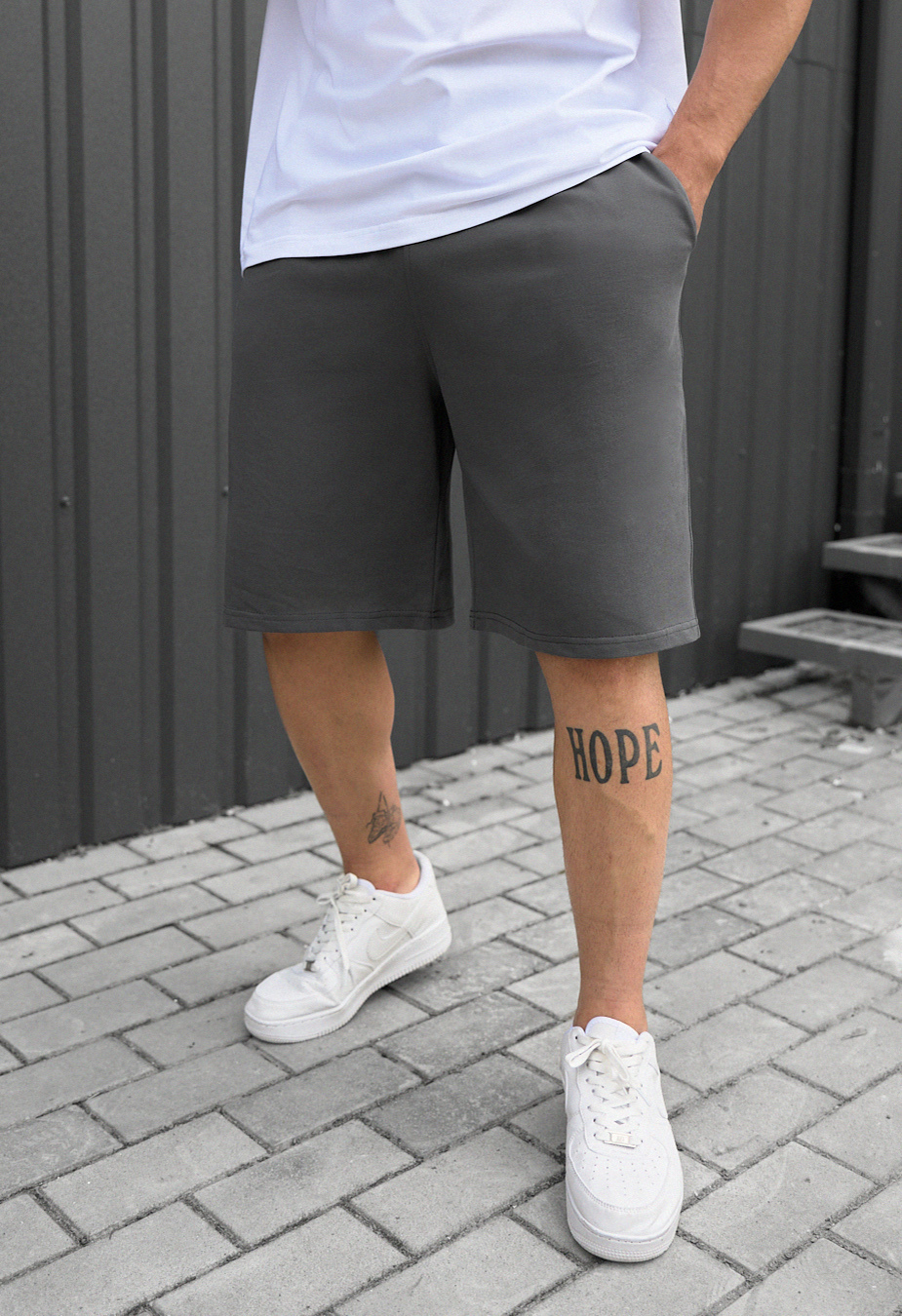 Spodenki Staff nes gray