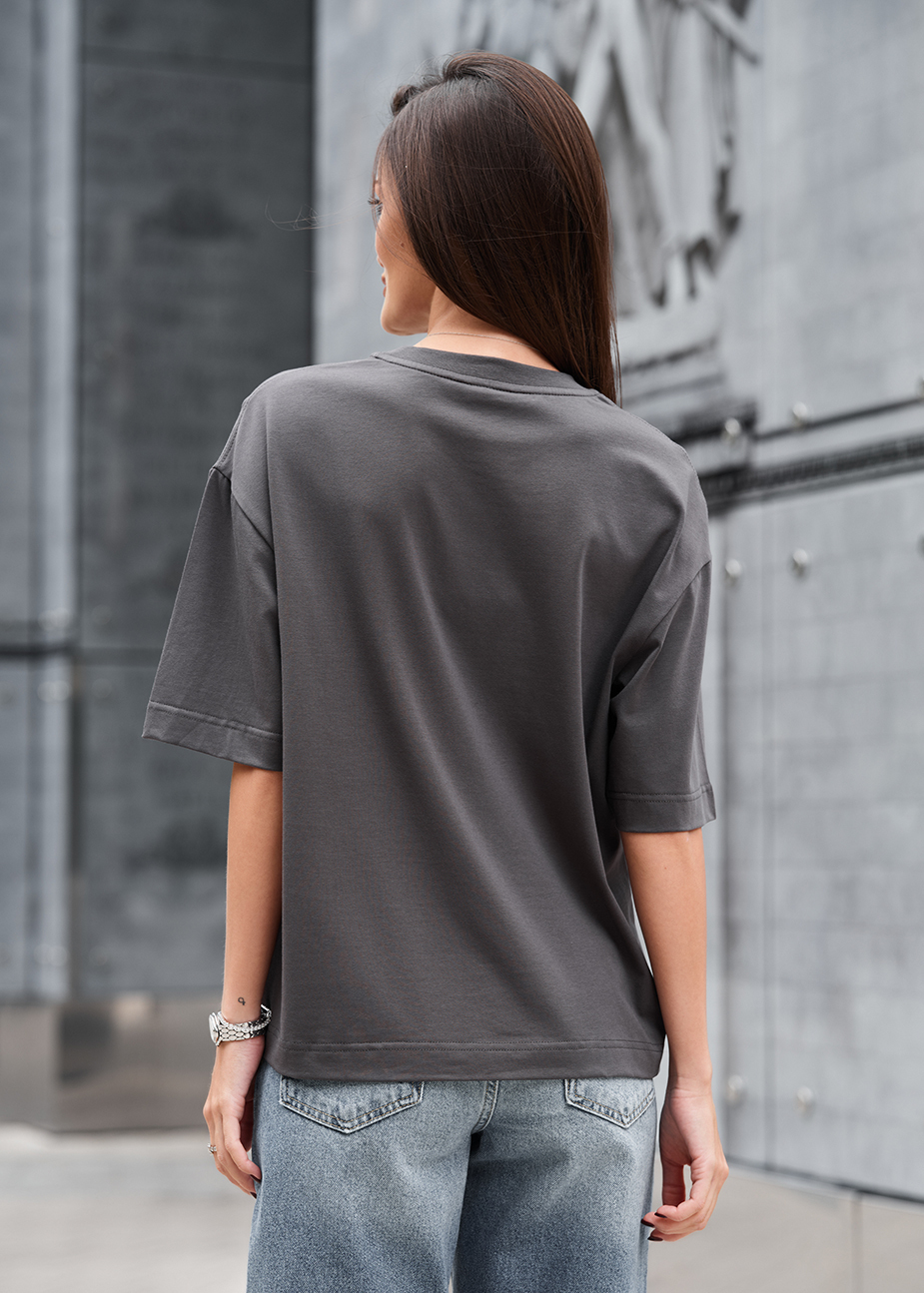 Koszulka Staff dark gray oversize