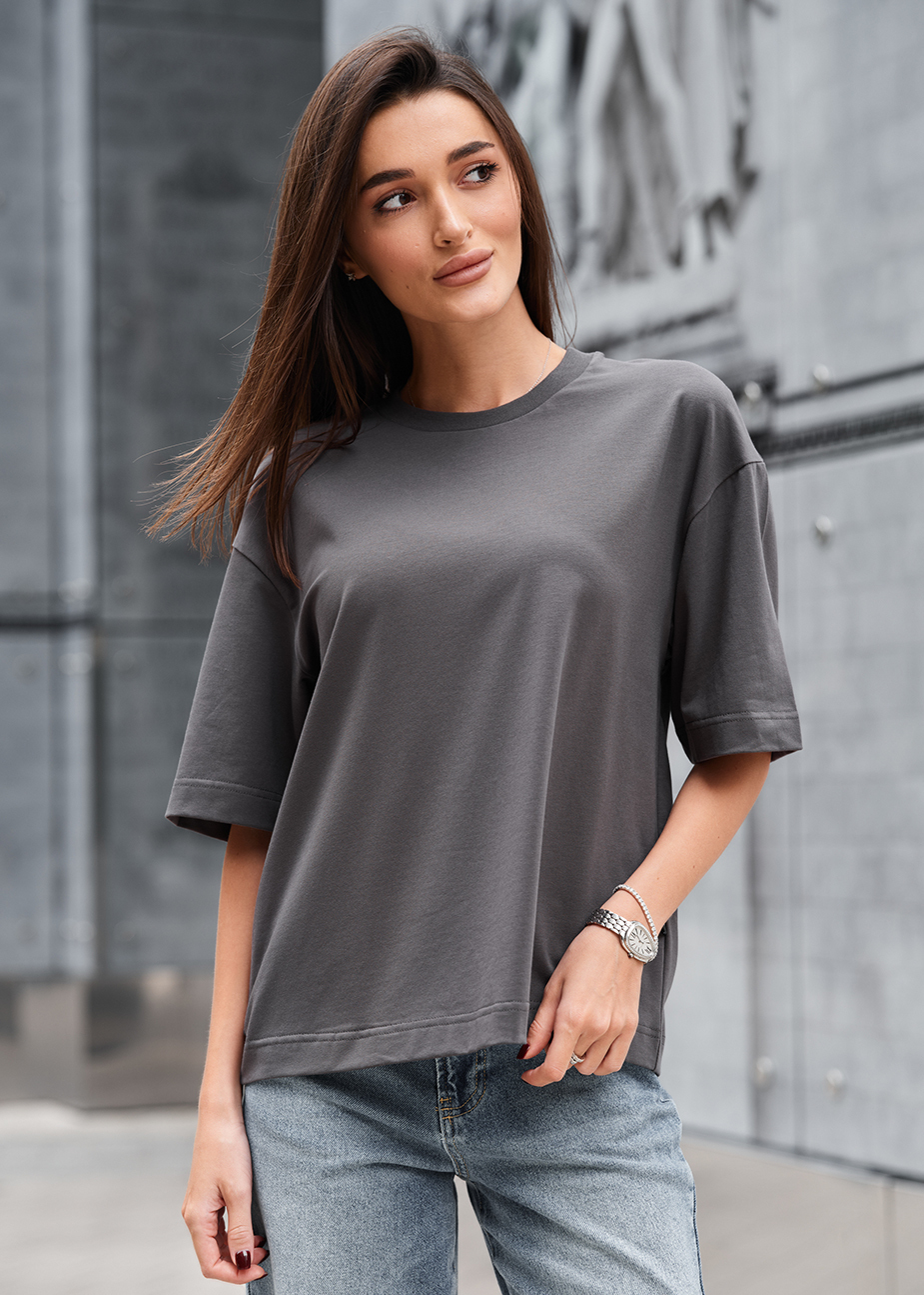 Koszulka Staff dark gray oversize