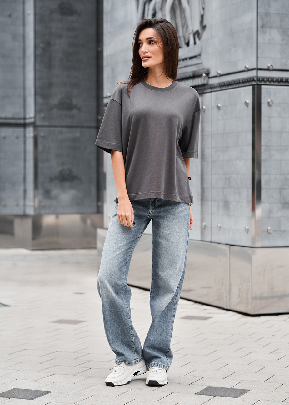 Koszulka Staff dark gray oversize