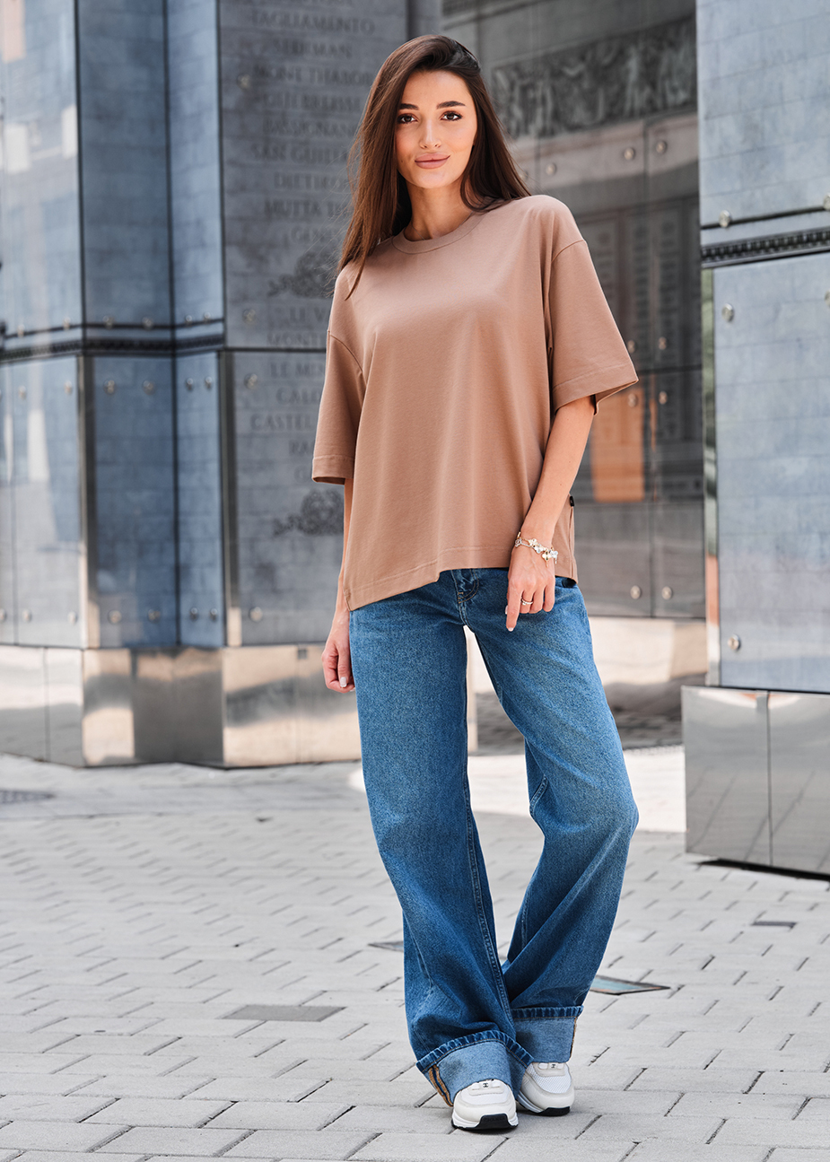 Koszulka Staff brown oversize