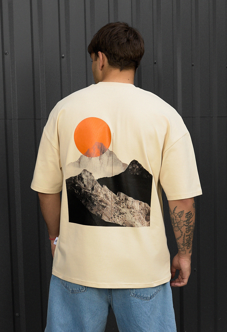 Koszulka Staff logo & sun oversize