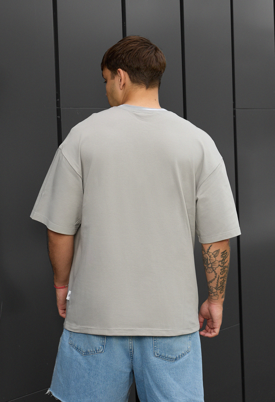 Koszulka Staff gray logo oversize