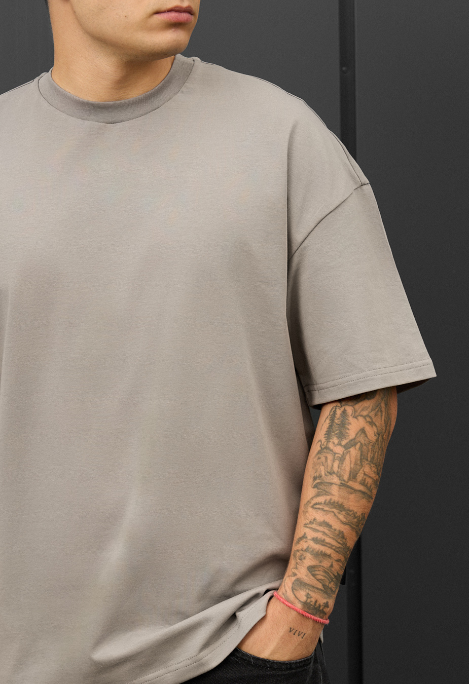 Koszulka Staff gray oversize