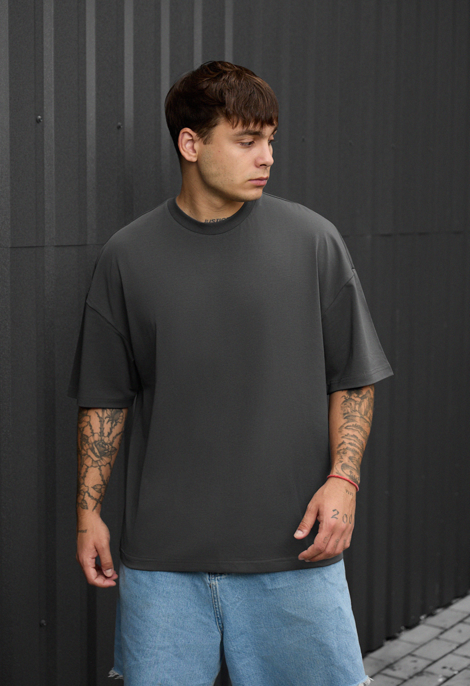 Koszulka Staff dark gray oversize