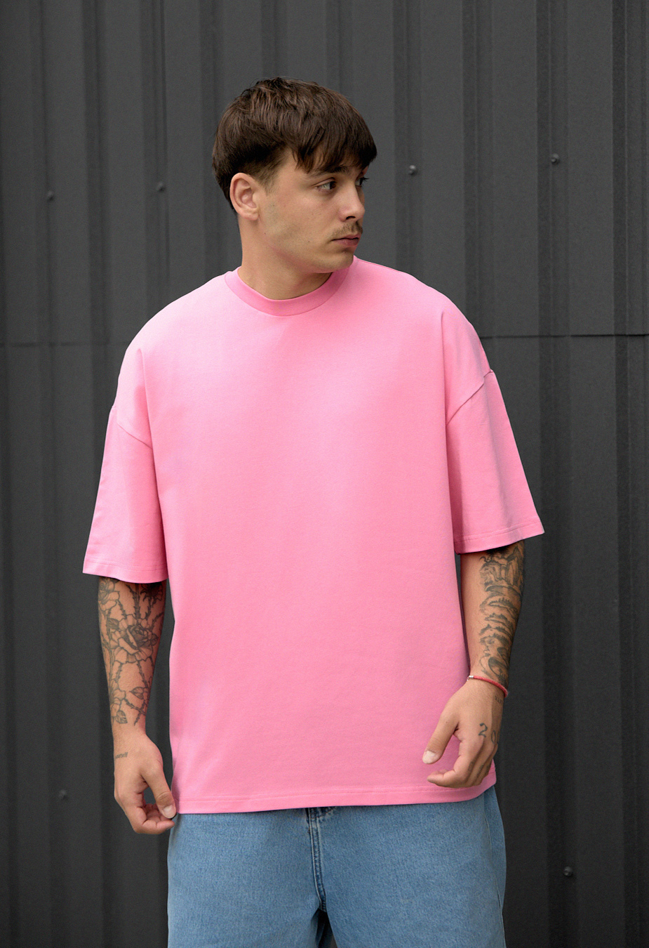 Koszulka Staff pink oversize