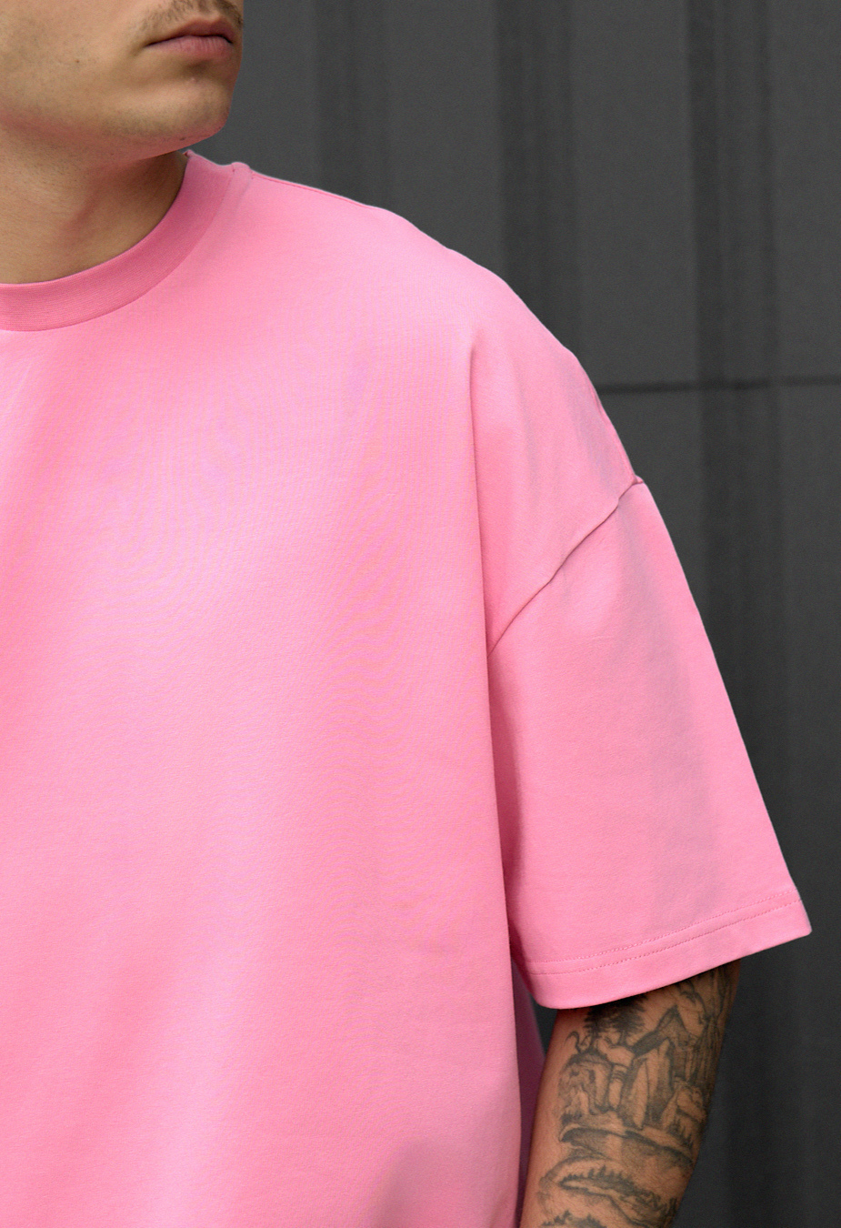Koszulka Staff pink oversize