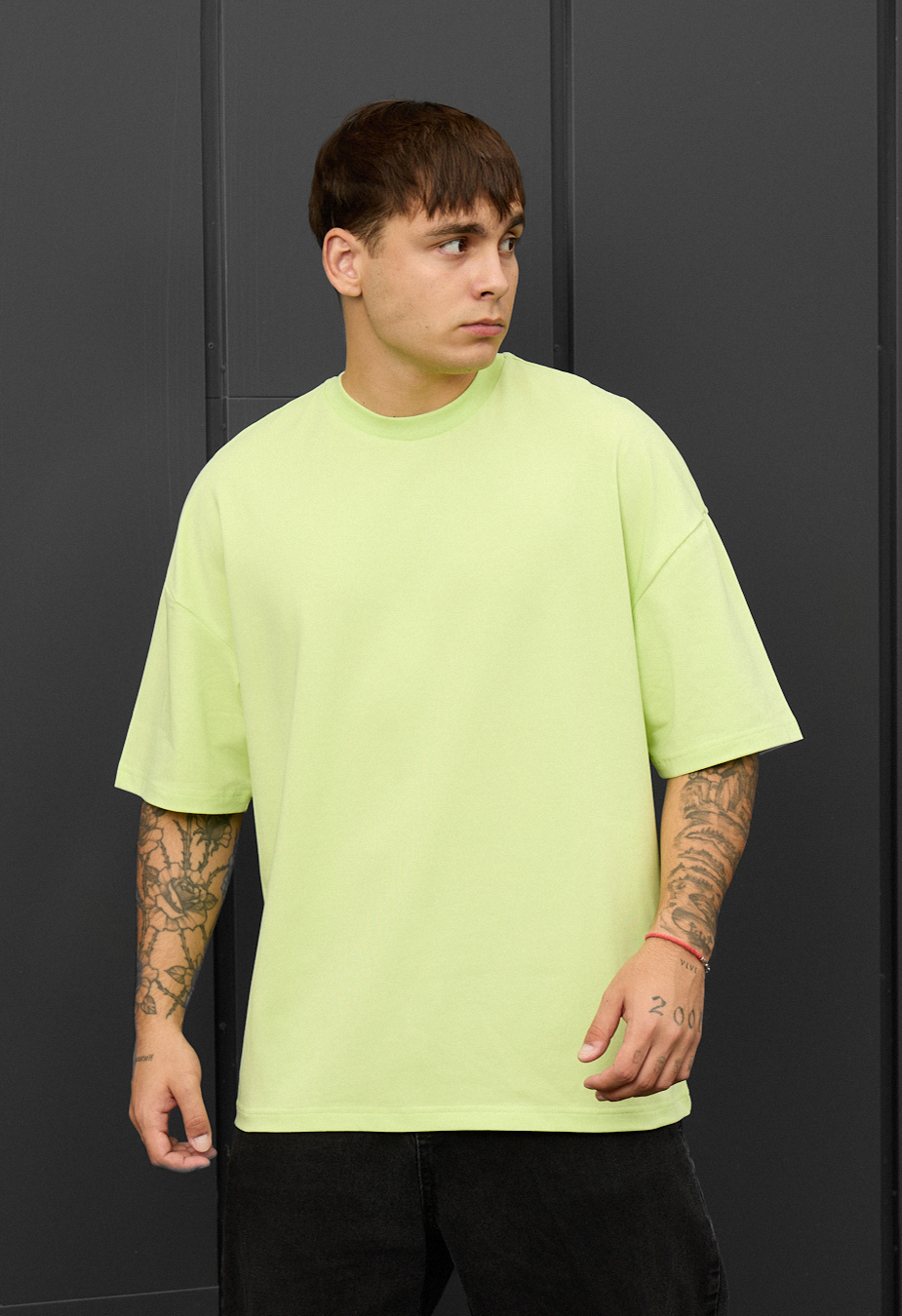 Koszulka Staff light green oversize