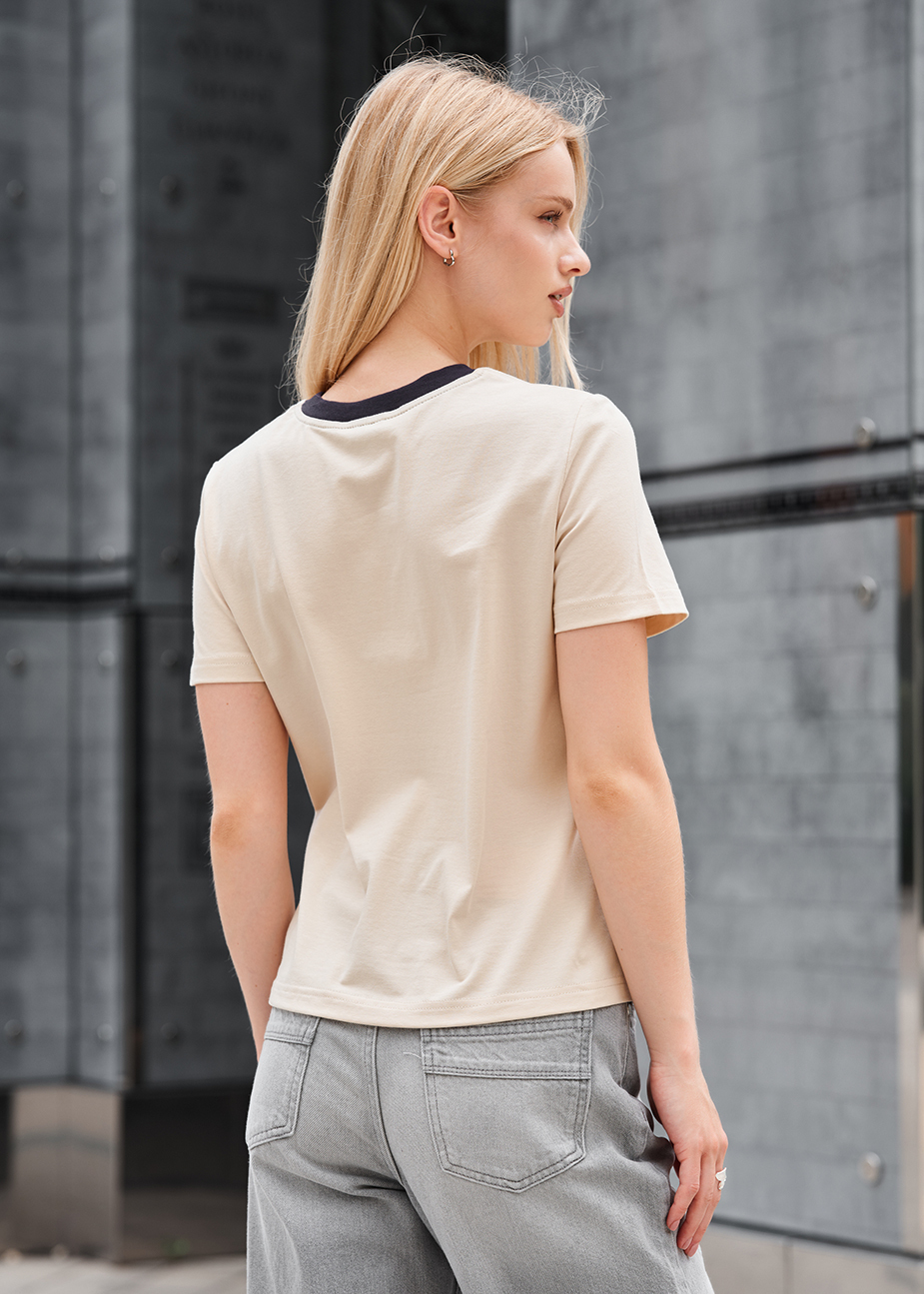 Koszulka Staff in milk & navy