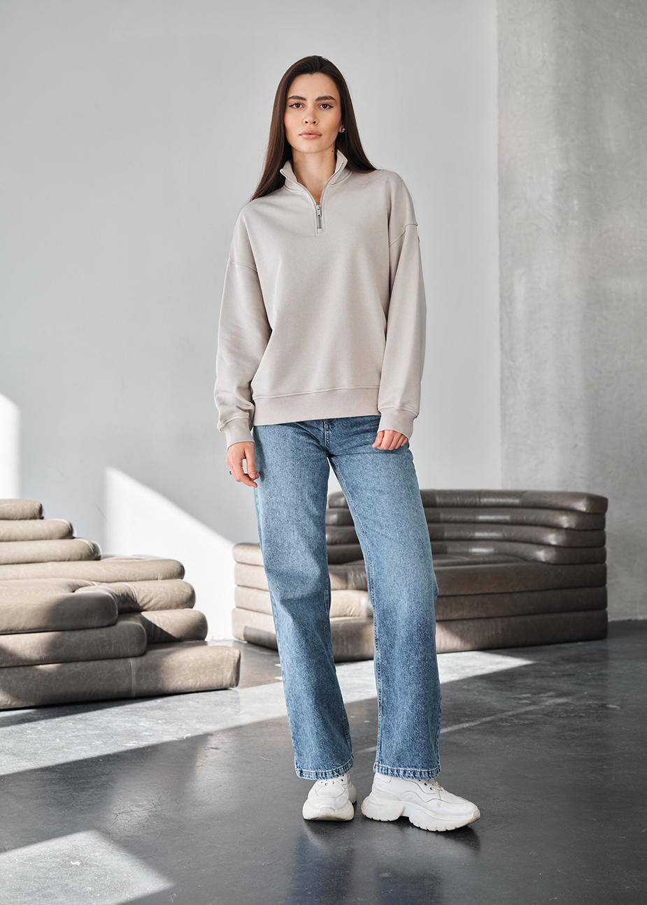 Olimpijka Staff mau light gray oversize