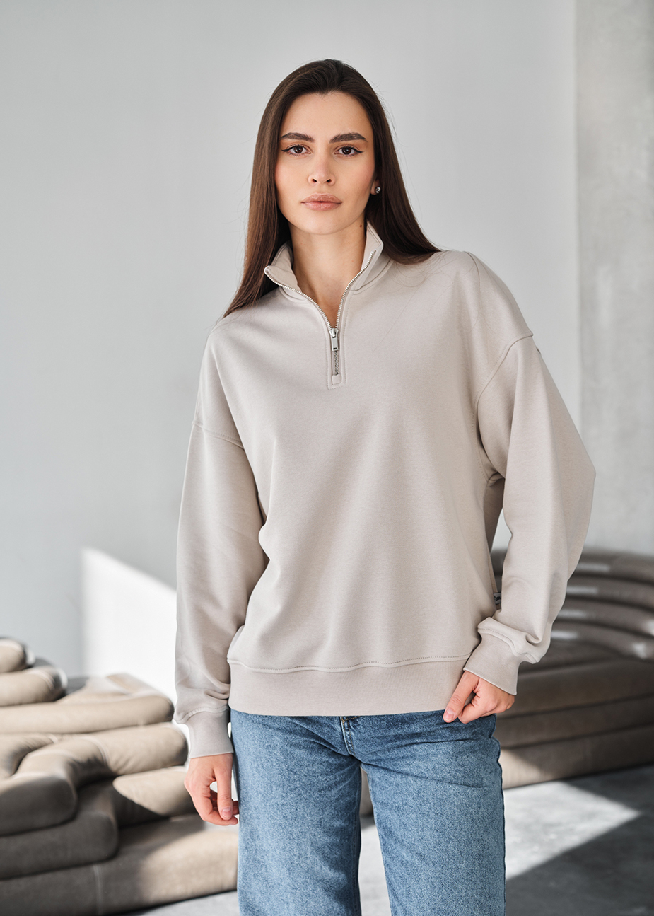 Olimpijka Staff mau light gray oversize