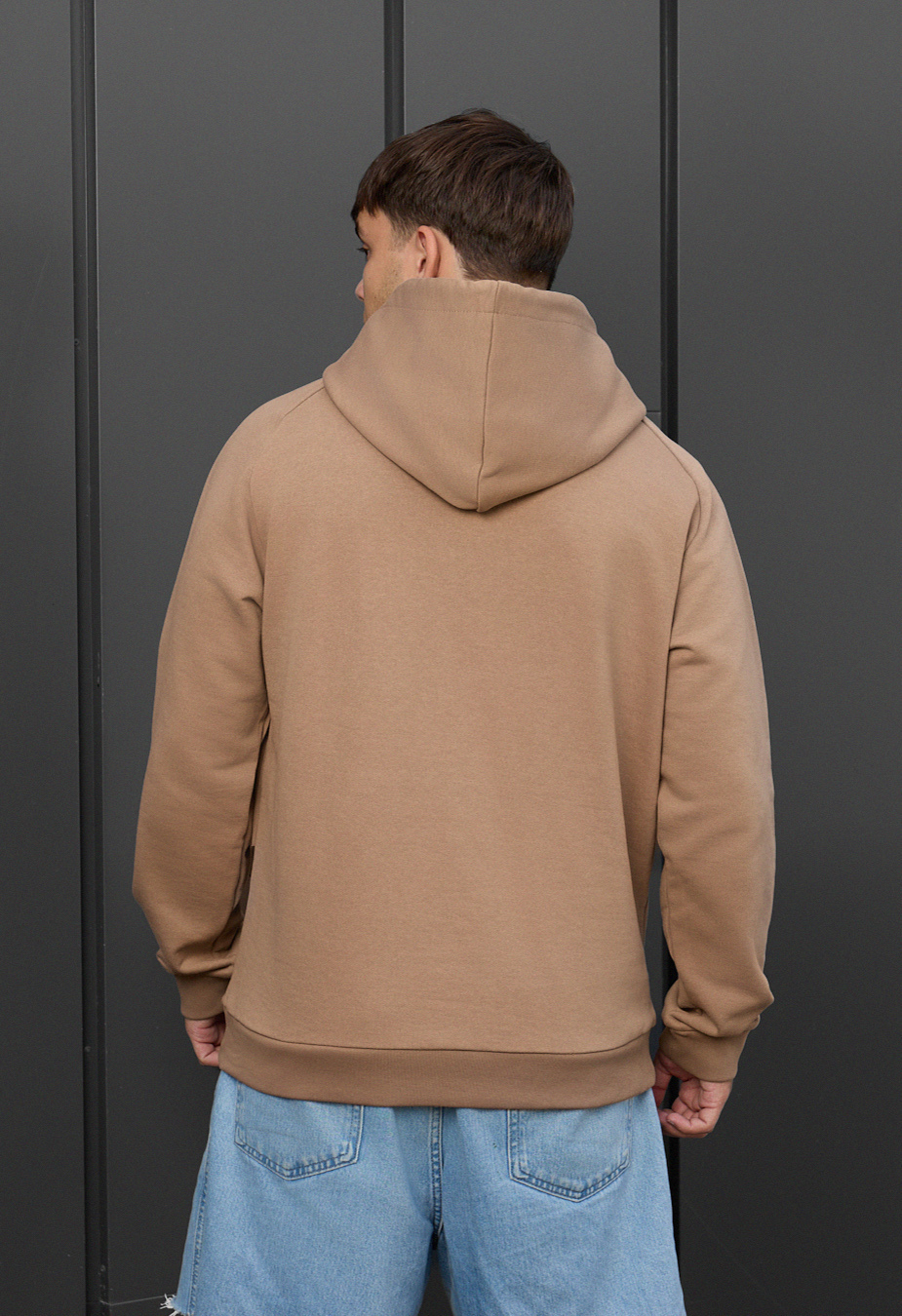 Bluza Staff re brown logo oversize