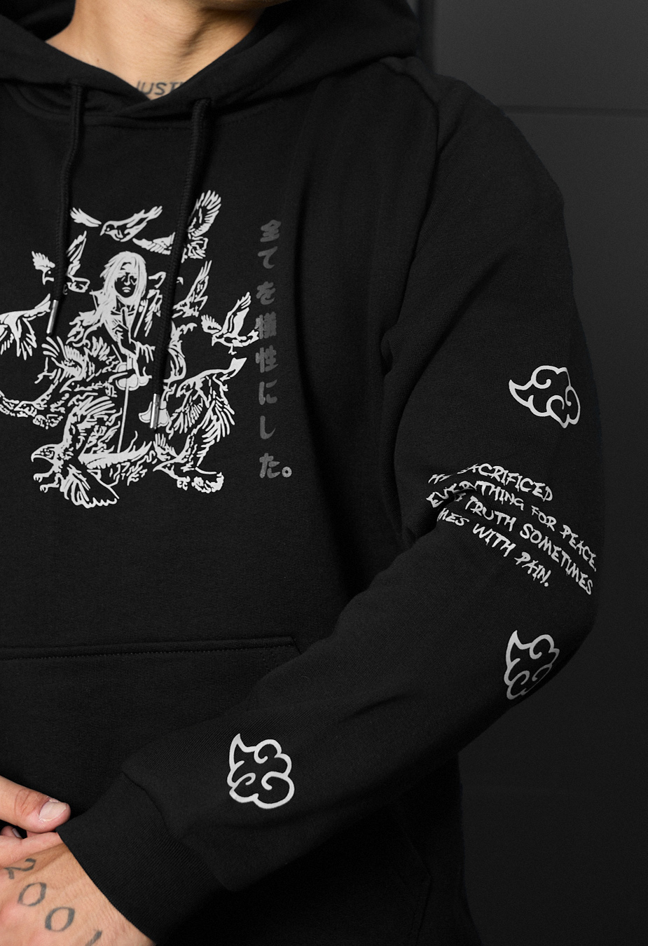 Bluza Staff peace & pain oversize