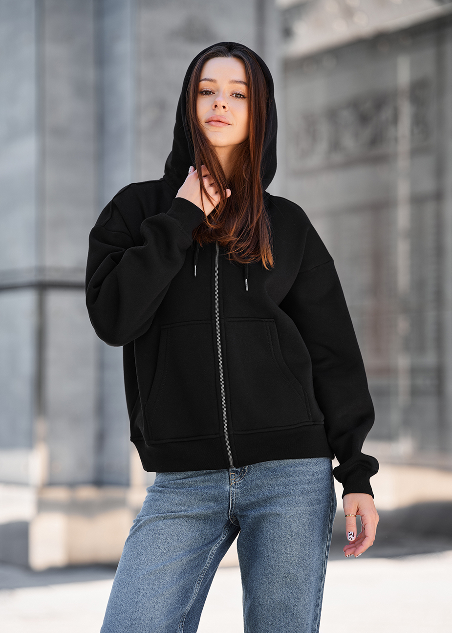 Bluza Staff fiz black oversize fleece