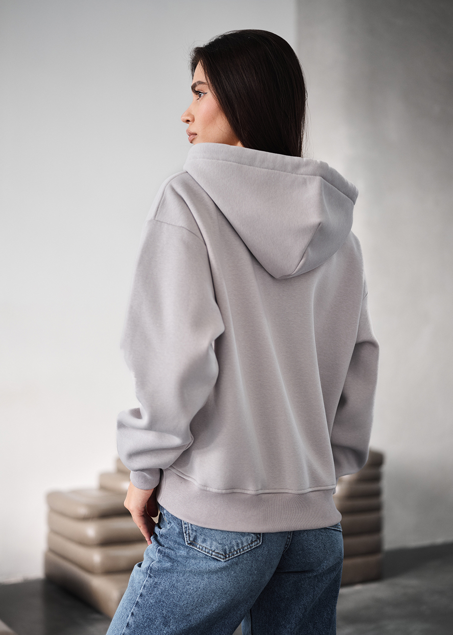 Bluza Staff fiz light gray oversize fleece