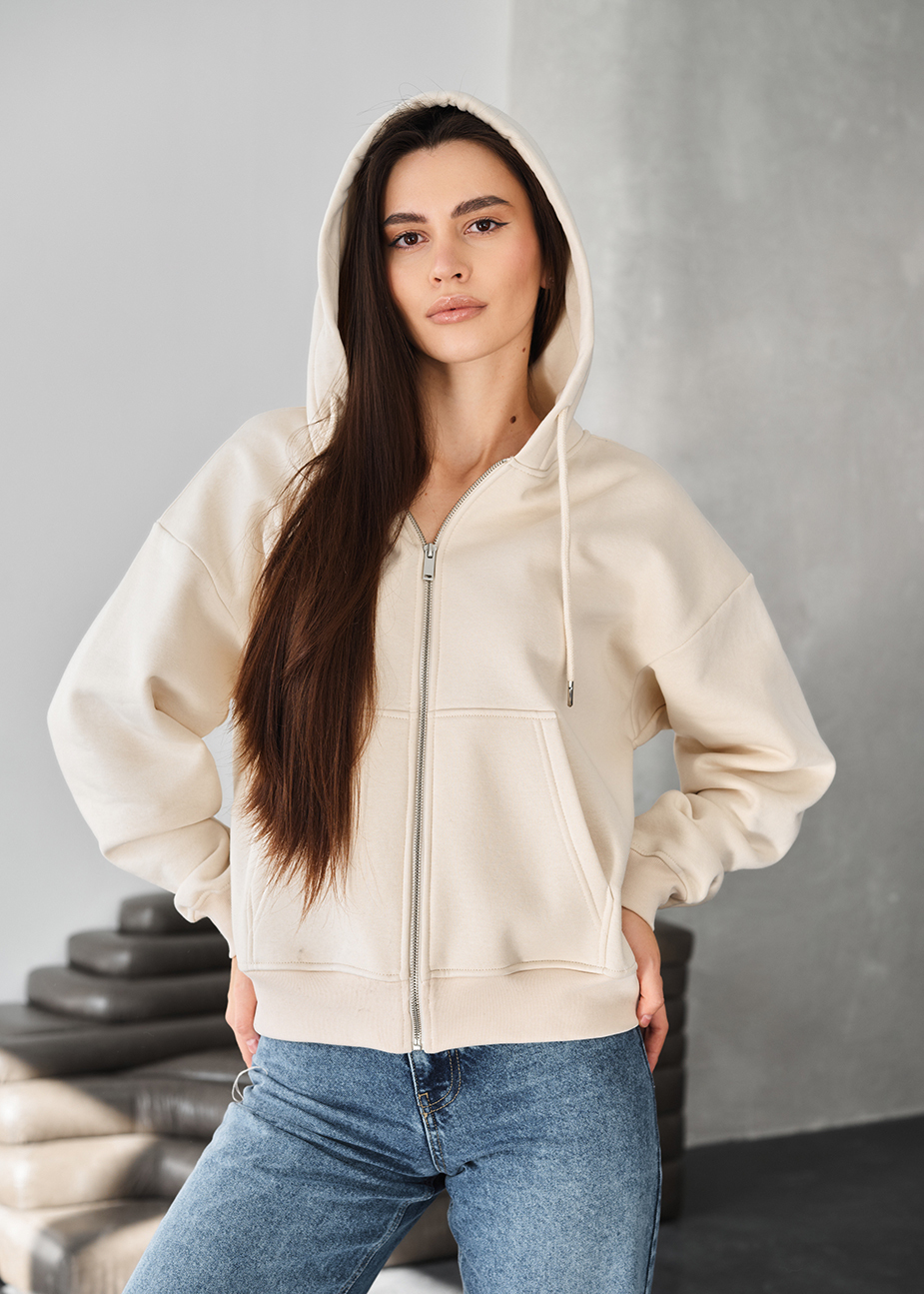 Bluza Staff fiz milk oversize fleece