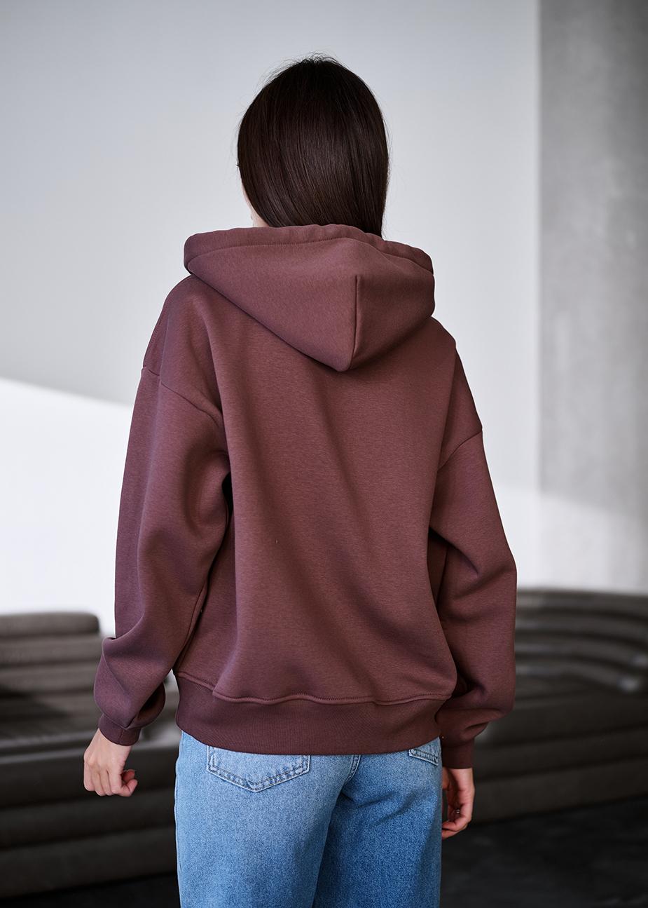 Bluza Staff fiz brown oversize fleece