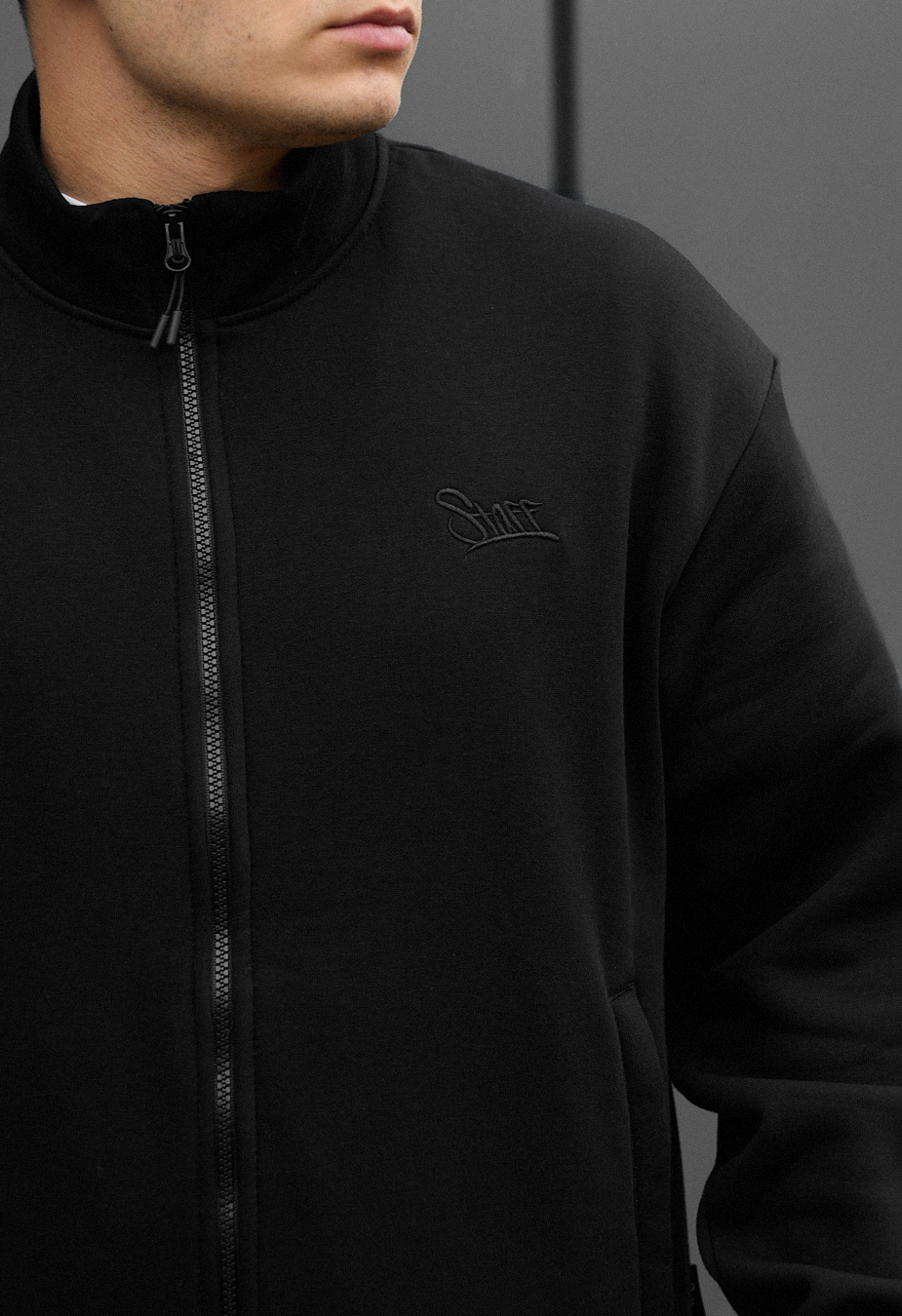 Olimpijka Staff chi black logo oversize fleece
