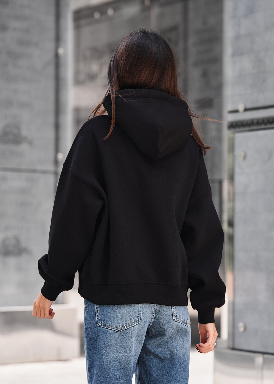 Bluza Staff ti black oversize fleece