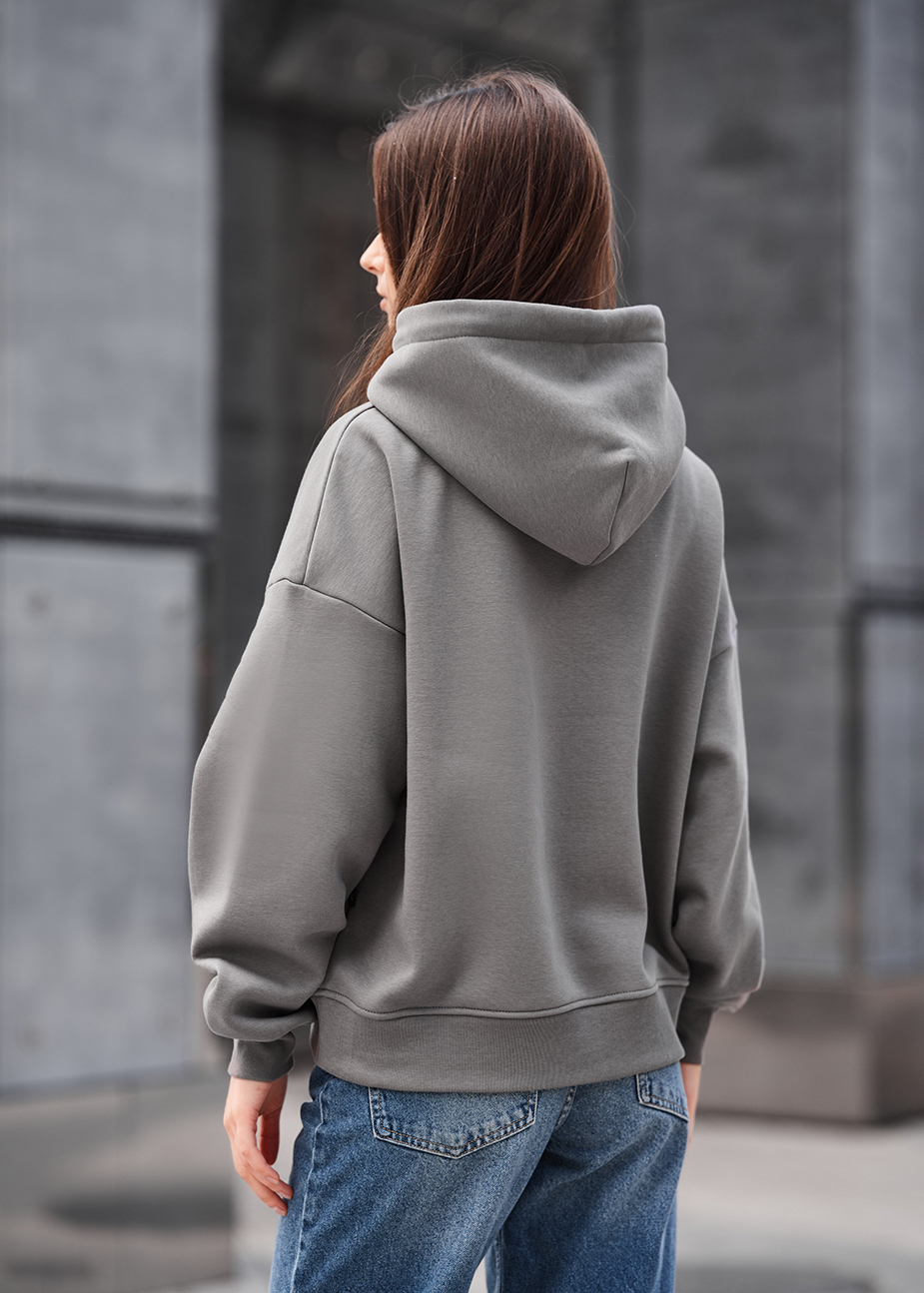Bluza Staff ti gray oversize fleece