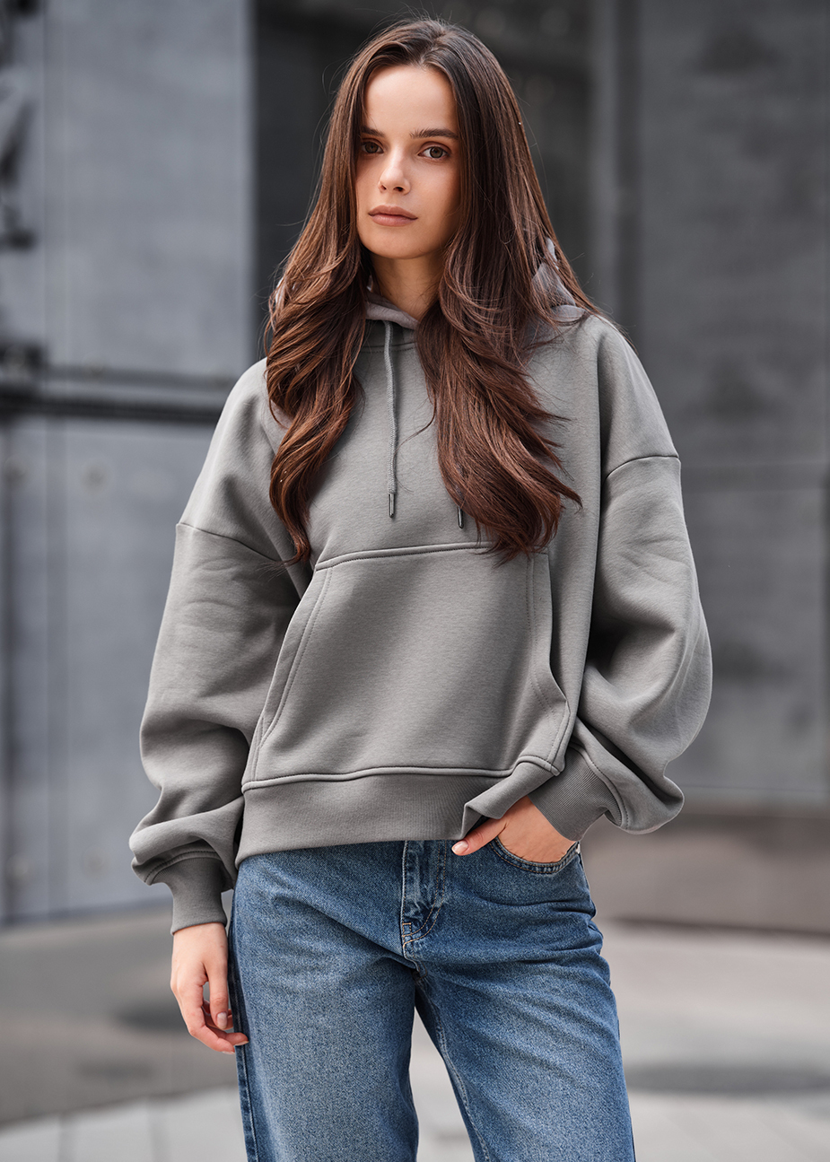 Bluza Staff ti gray oversize fleece