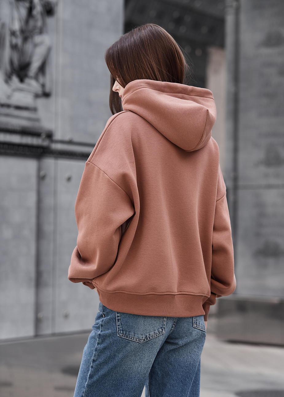 Bluza Staff ti light brown oversize fleece