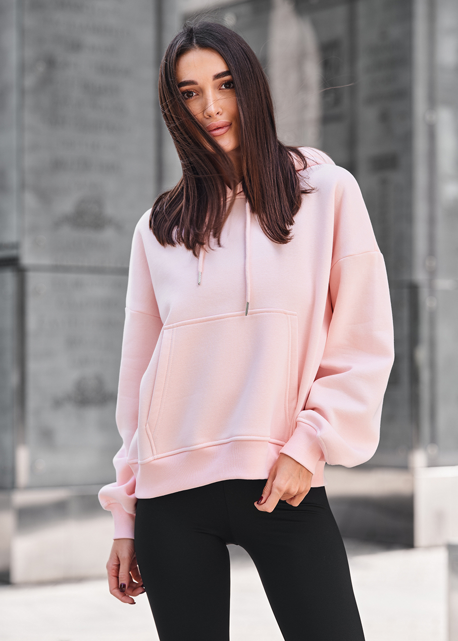 Bluza Staff ti light pink oversize fleece