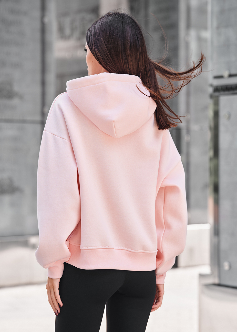 Bluza Staff ti light pink oversize fleece