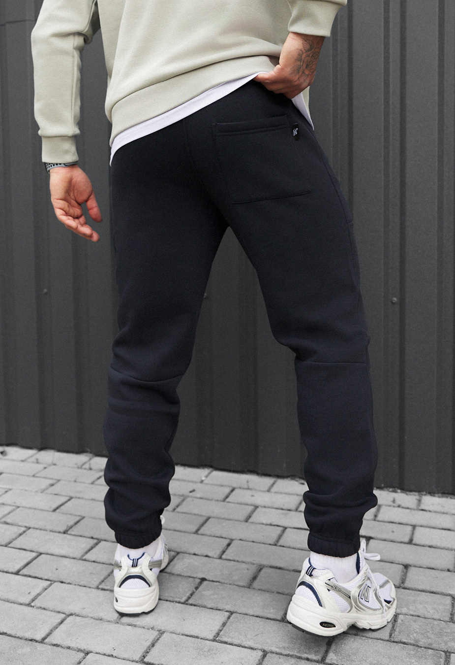 Spodnie dresowe Staff nib navy fleece