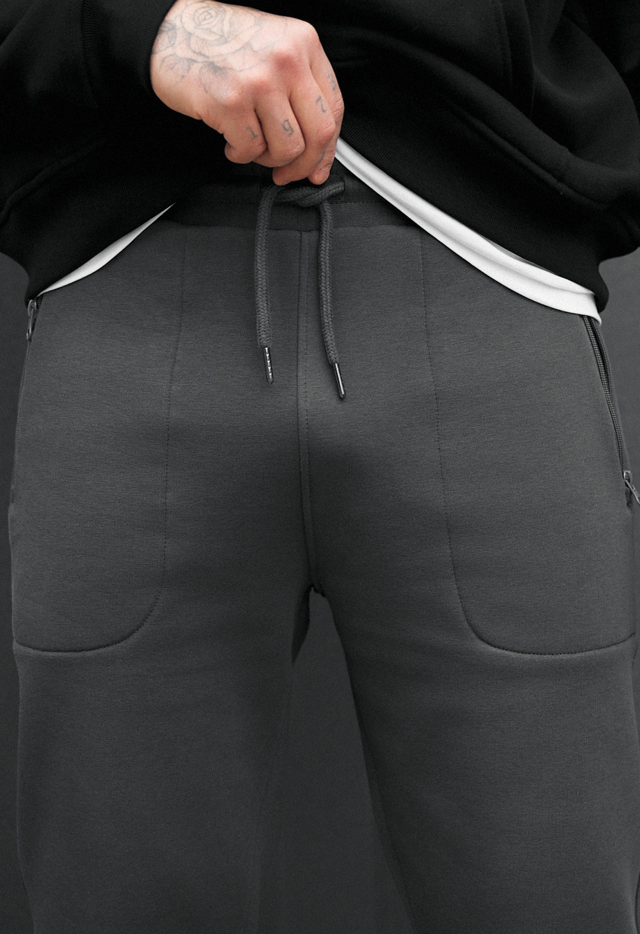 Spodnie dresowe Staff nib gray fleece