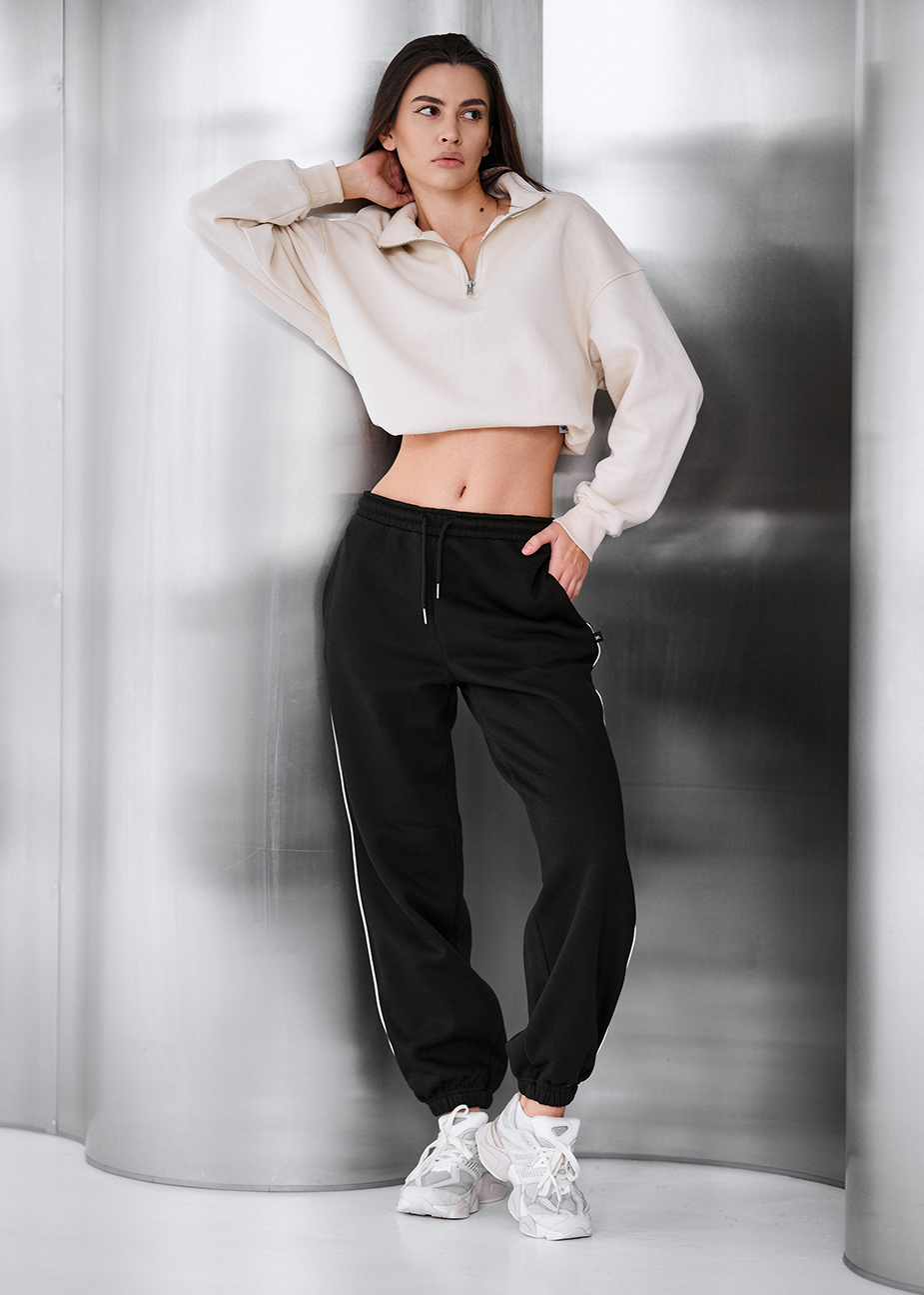 Spodnie dresowe Staff ret black reflective fleece