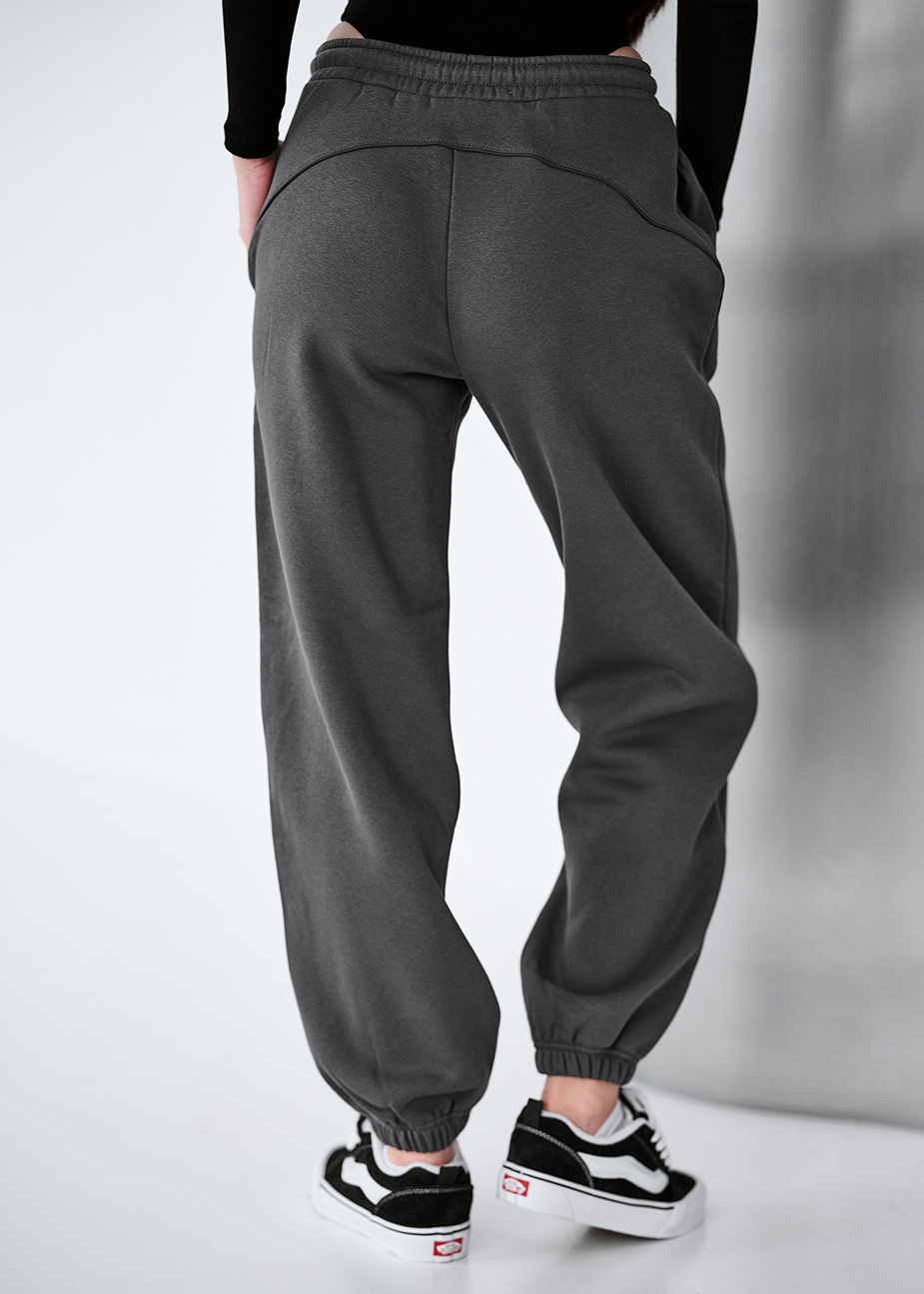 Spodnie dresowe Staff ret dark gray reflective fleece