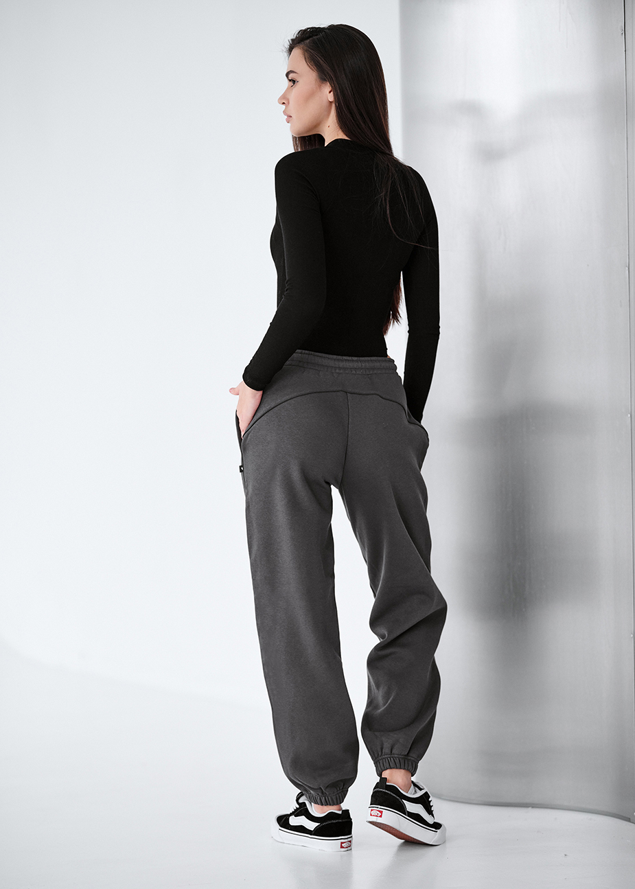 Spodnie dresowe Staff ret dark gray reflective fleece
